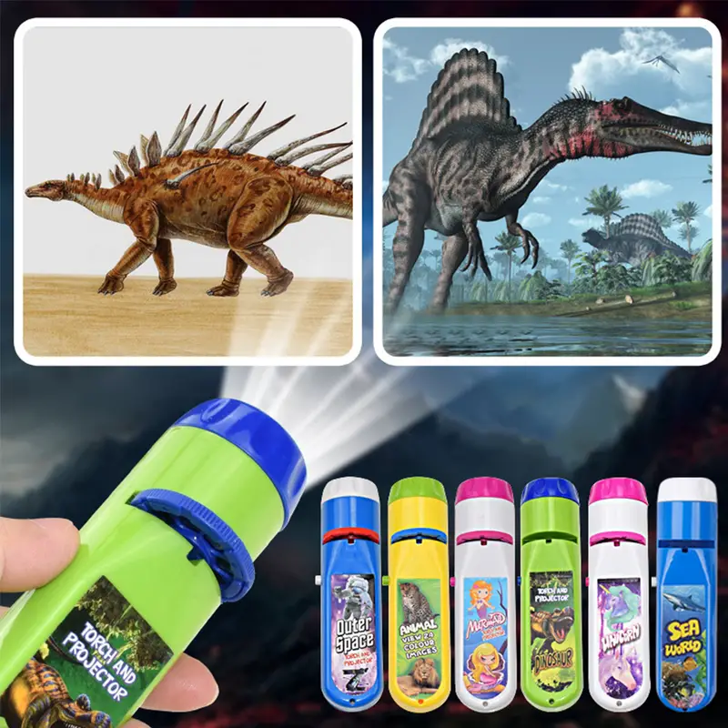 cute cartoon dinosaur projector light bedtime learning fun for kids christmas halloween thanksgiving gift details 3